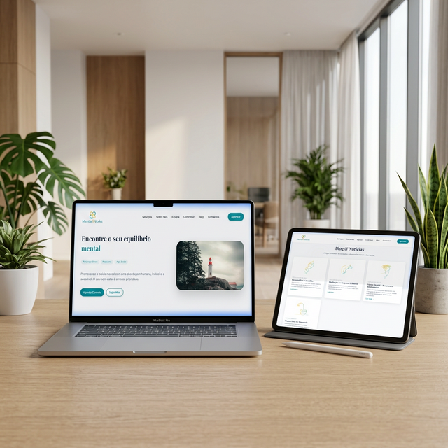 Plataforma Mental8Works mockup